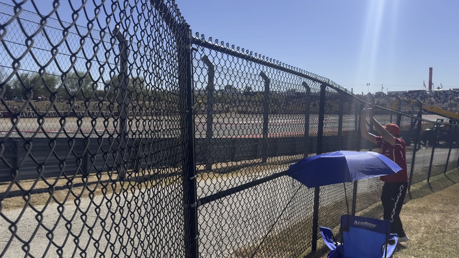 Chain link temporary fence panels on a construction site in Mission Viejo